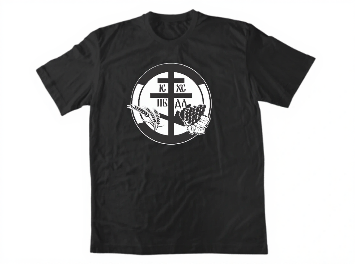 Тениска – IC XC NIKA (Христос Побеждава) – Черна